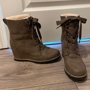 Target Sorel Dupe Wedge Boot